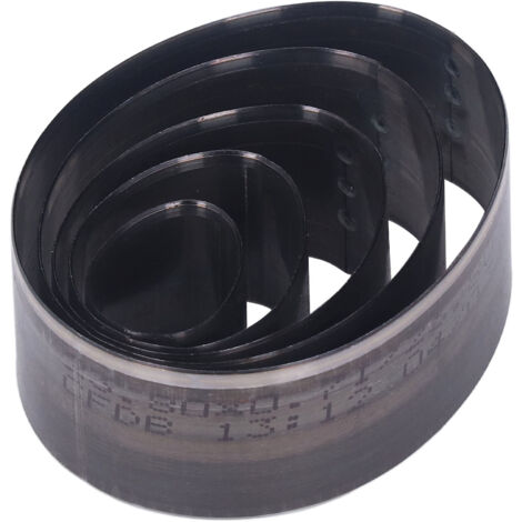 5 Pièces Emporte‑Pièce en Acier Carbone Forme Ovale Œuf 20‑60mm pour Travail du Cuir, Set de 5 Tailles