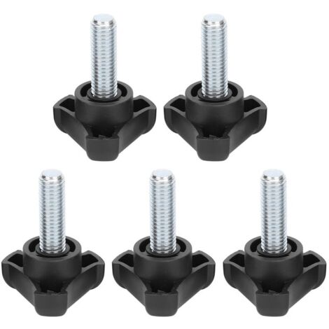 5 pièces en plastique tête triangulaire poignée vis bouton ensemble de serrage accessoire M10 30mm