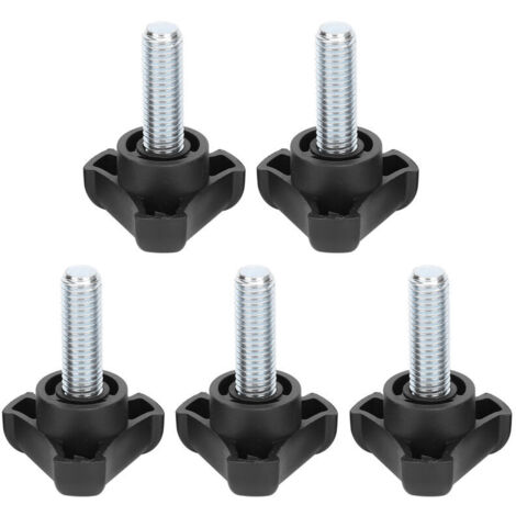 5 pièces en plastique tête triangulaire poignée vis bouton ensemble de serrage accessoire M10 30mm