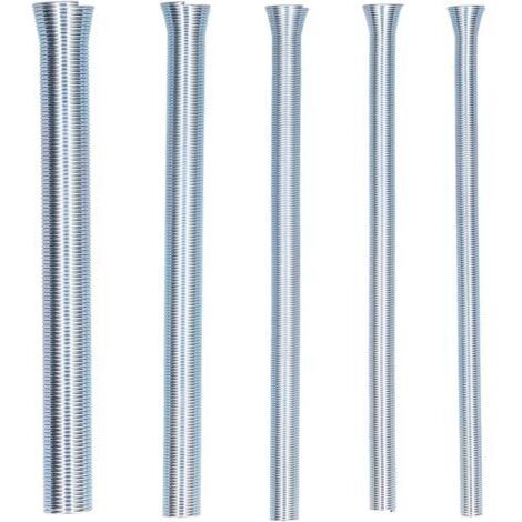 5 pièces ensemble de cintreuses de tubes à ressort, ensemble de cintreuses de tubes incurvés flexibles accessoires de cintrage pour tuyau en aluminium et cuivre