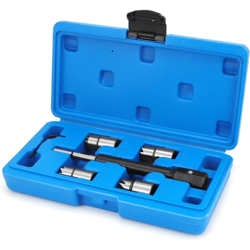 5 pièces ensemble de coupe-siège d'étanchéité d'injecteur, outils pour la réparation automobile, adaptés à la plupart des marques de voitures