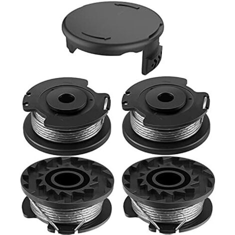 5 Pièces F016800569 Bobine et fil Strimmer compatibles avec le remplacement Bosch EasyGrassCut, F016800385 de Rechange Tondeuse Compatible ART 23SL 26SL (4pcs + 1pcs) 4pcs 1pcs -