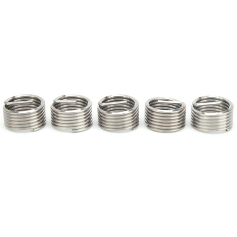 5 Pièces Filetage Hélicoïdal Inserts Bushing Filetés Douilles Réparation Protection Outil M22x2.5x1D