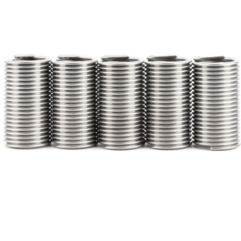 5 Pièces Filetage Métallique Insert Acier Inox Protecteur Manchon Bobine Kit Réparation Vis M24x3x3D