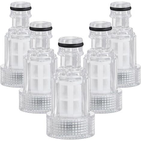 5 Pièces Filtre à Eau, Tuyau d’Arrosage 3/4, pour Nettoyeur Haute Pression, Raccord Jardin, Accessoires et Jardinage, 6.5 x 2.5 1.6 cm -