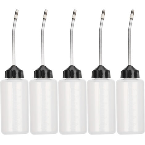 5 pièces Flacon Huile Machine à Coudre 120ML avec Bec Long