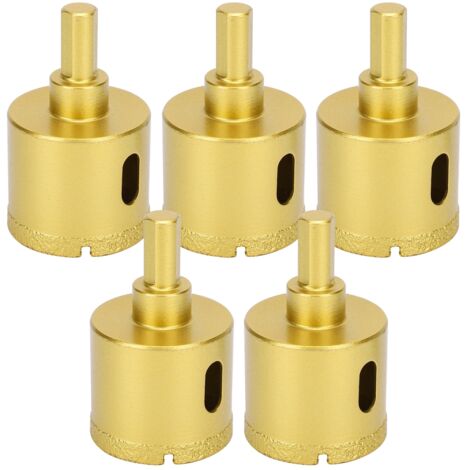 5 Pièces Foret Diamant pour Granit Céramique Béton Marbre, Outil de Perçage 40mm