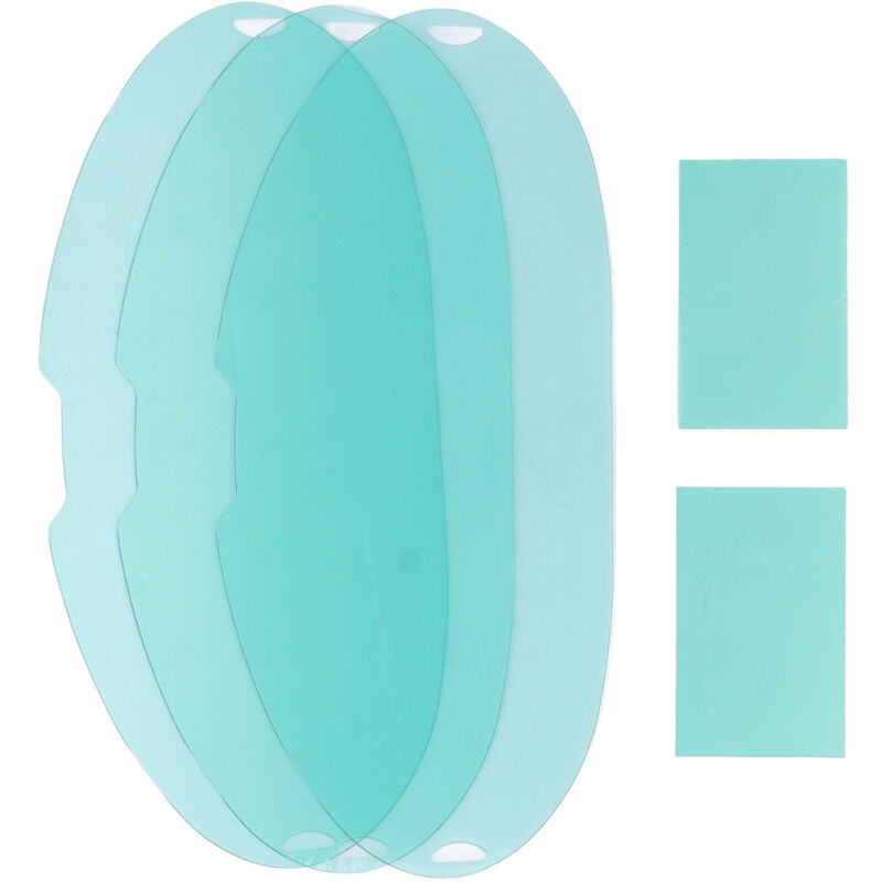 Ineasicer - 5 Pièces Grand écran de Visualisation Lentille de Remplacement Casque de Soudage avec 3 Pièces écran Extérieur Rond 2 Pièces écran