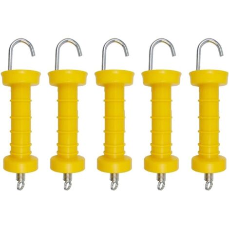 5 Pieces High Quality Electric Fence Gate Handle Insulated Spring Handles Plastic Door Handle Ranch Fence Accessories