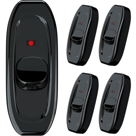 5 Pièces Interrupteur à cordon en ligne 250V 10A,interrupteur à cordon marche/arrêt avec indicateur LED,interrupteur à bascule pour cordon AC pour lampe de table,lampe de bureau,lampe de lit