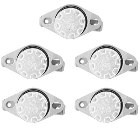 5 pièces Interrupteur Commande température KSD301 Interrupteur Thermostat Commande température pour Divers Produits Chauffage électrique Interrupteur Commande Thermique(150)
