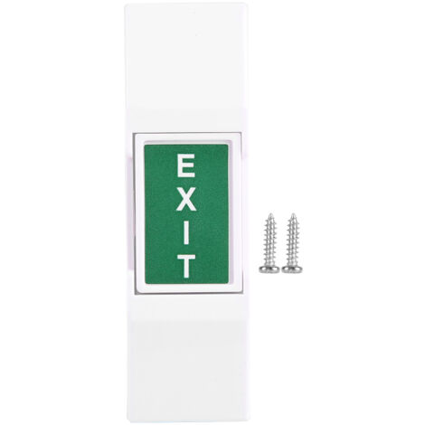 5 pièces Interrupteur de Sortie de Secours Mini Électrique 12V/24V Bouton Poussoir Manuel pour Ouverture de Porte