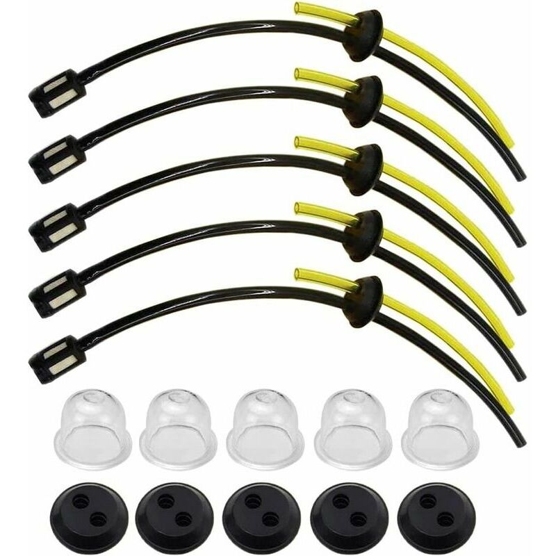 5 pièces joint de tuyau de carburant universel pour débroussailleuse, débroussailleuse, taille-haie, sécateur