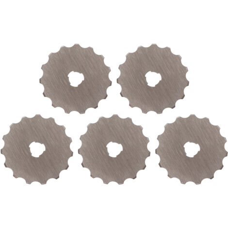 5 Pièces Lame de Couteau de Coupe Tissu Papier, Cutter Roulant pour Couture et Taille, Fournitures de Tailleur 45mm