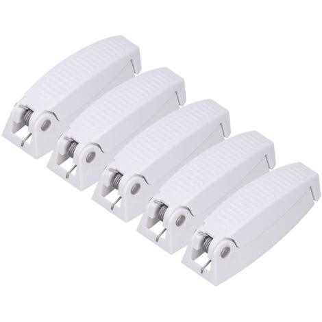 5 Pièces Loquet de Porte ABS pour Camping-Car, Attache de Porte de Stockage Caravane, Fermeture Sécurisée pour Compartiment à Bagages