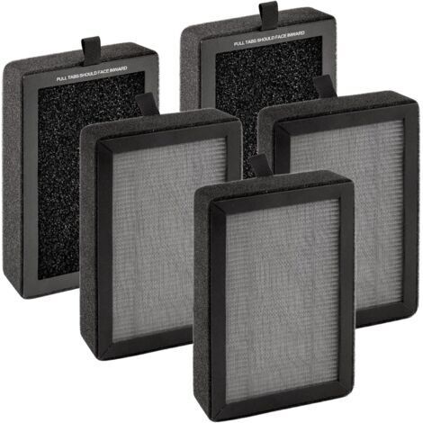 (5 pièces) LV H128 Filtres de Rechange pour LEVOIT LV-H128, PUURVSAS (HM669A), ROVACS (RV60), Filtre HEPA LV-H128 H13, Filtres à Charbon actif 3 en 1, Remplace LV-H128-RF