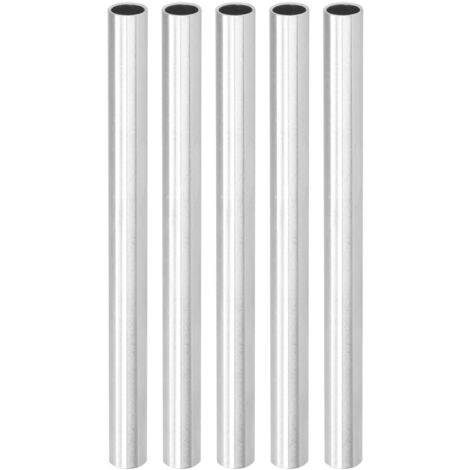 5 Pièces Manchons Droits en Aluminium Sans Soudure pour Arbres Robotiques 150mm Accessoires Domaine Robotique 6100‑1012‑0150