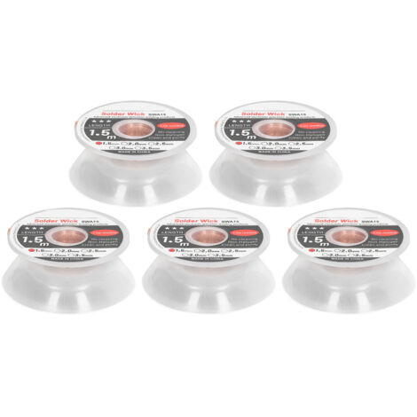 5 Pièces Mèche à Souder Haute Précision pour Soudure Électronique Sans Nettoyage Faible Résidu 1.5m 1.5mm
