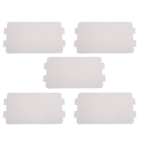 5 pièces Mica micro ondes Micro-ondes de Feuille Remplacement Plaque Mica Micro Ondes de mica accessoires pour le restaurant de bureau