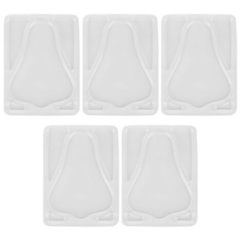 5 pièces Moule Transparent pour Masque Nasal DIY, Plateau Réutilisable pour Machine à Masque Facial
