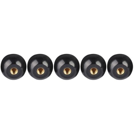 5 pièces noir bakélite boule levier bouton cuivre Insert M12  40 remplacement de Machine-outil