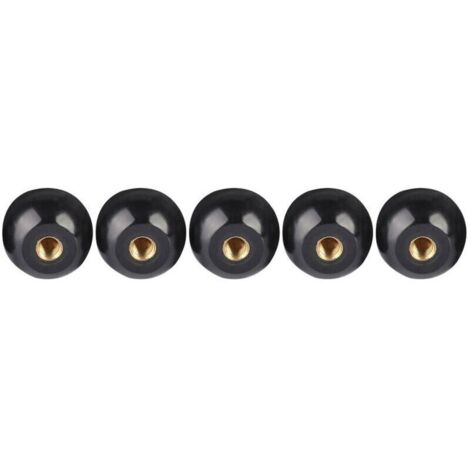 5 pièces noir bakélite boule levier bouton cuivre Insert M12 40 remplacement de Machine-outil