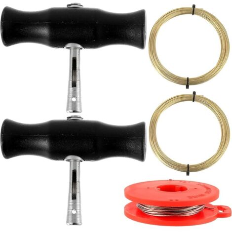 5 pièces Outil de démontage de Pare-Brise de Voiture avec poignée et Fil de Coupe 2 Outils de démontage de Pare-Brise de Voiture 2 Rouleaux de Fil