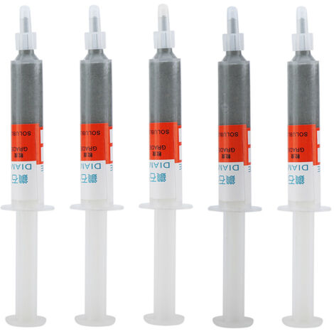 5 pièces Pâte de Polissage Diamantée Abrasif pour Métal Tube Aiguille W10 à 1000
