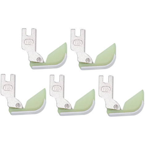 5 Pièces Pieds de Biche pour Machine à Coudre, Acier Inoxydable et Plastique, Accessoires de Couture Industrielle