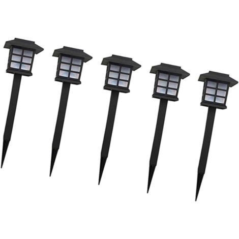 5 Pièces piquets solaires solar light Lumière de patio lampe solaire