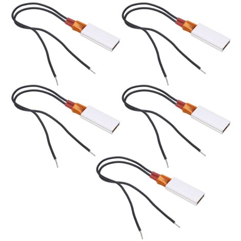 5 Pièces Plaque Chauffante PTC avec Thermostat Réglable 80°C, Sûre pour Salles de Bain Humides, 220V