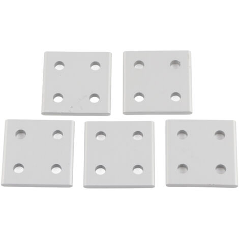 5 Pièces Plaque de Liaison Verticale 4 Trous pour Profilés en Aluminium 2040