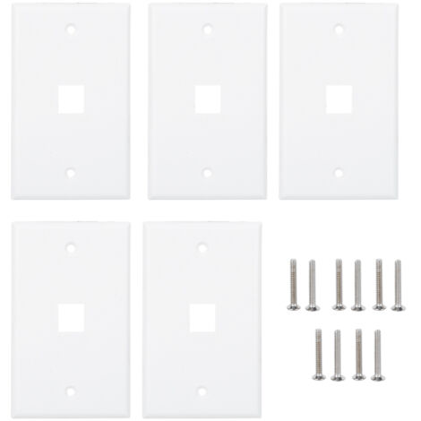 5 Pièces Plaque Murale RJ45 pour Prise Réseau 120 Américain
