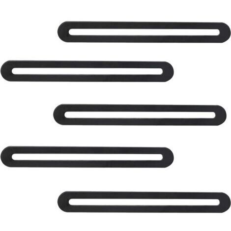 5 Pièces Plaque Perforée Équerres, Connecteurs Plats Réglables en Acier Inoxydable,Plaque de Renfort Métallique, pour Réparer et Réparer le Bois, les Meubles