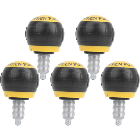 5 pièces Poignée Fitness M16 Noir et Jaune, Bouton Pop Pull, Accessoire de Remplacement pour Équipement d'Exercice
