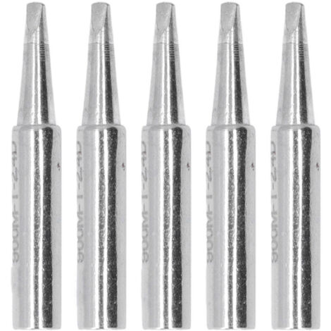 5 pièces pointes à souder BGA, kit embouts cuivre pour station de soudage série 900M, type plat 2.4D, outil de soudure matériel