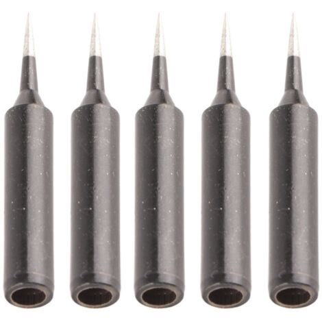 5 Pièces Pointes de Fer à Souder BGA, Kit Têtes de Soudure Cuivre 900M pour Station de Soudage Matériel (Bouche Pointue)