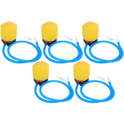 5 pièces Pompe à Air pour Ballon de Yoga Pied Jaune 4,5 Pouces Plastique Fêtes Mariage Gonfleur