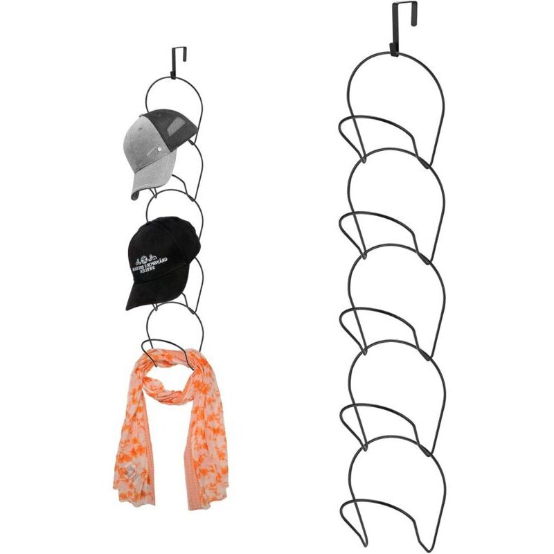 5 Pièces Porte Casquette, Organisateur de Support pour Casquette de Baseball, Porte Chapeaux Mural pour Rangement Casquettes Serviettes Chapeaux