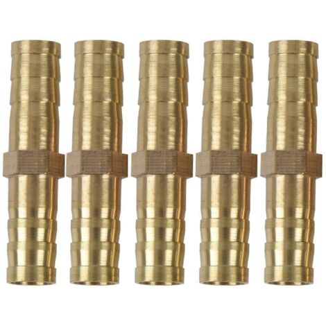 5 pièces Raccord droit pour tuyau air/gaz, diamètre intérieur 8mm