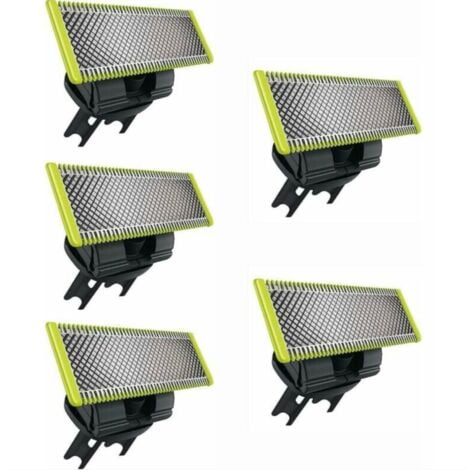 FITAGS 5 Pièces Rasoir Lame Compatible Avec Philips Oneblade De Remplacement One Blade Pro Lames Hommes