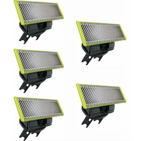 ANMI 5 Pièces Rasoir Lame Compatible Avec Philips Oneblade De Remplacement One Blade Pro Lames Hommes