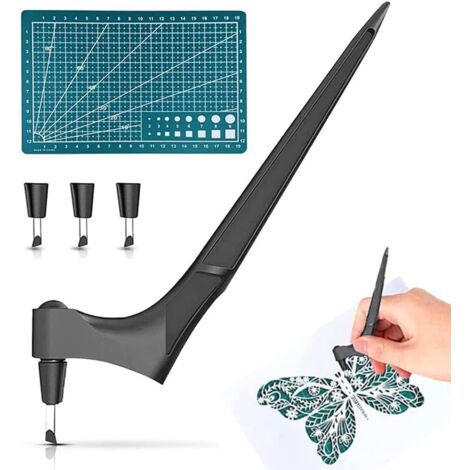 5 Pieces Rotary Craft Cutter Tool, Craft Scalpel, Rotary Blade Paper Cutters, Precision Rotary Cutter, Art Knife Set, 360 Rotatable, for Crafts