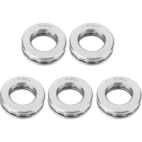5 pièces Roulement à Billes de Poussée Axial 51206, Faible Bruit, Pièces Industrielles de Rechange