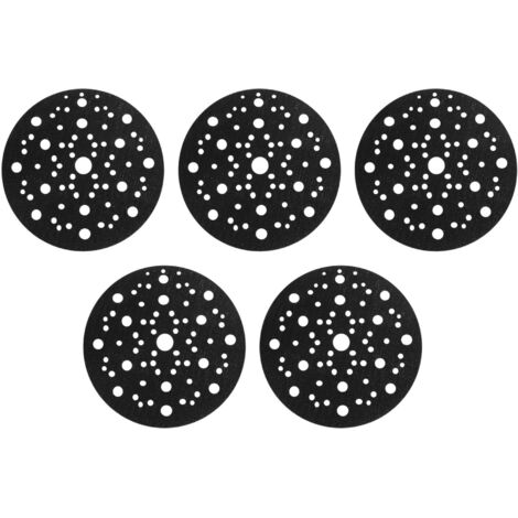 5 Pièces Séries Patin de Protection Ø 150Mm 67 Trous pour Protéger Votre Ponçage Autocollant en Nylon,