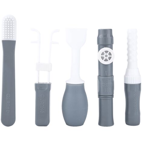 5 pièces/Set Brosse de Massage pour la Récupération Musculaire et l'Entraînement des Lèvres - Soins Bucco-Dentaires