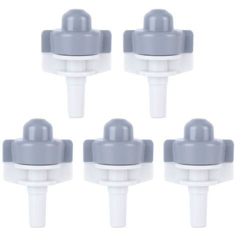 5 pièces tête de pulvérisation de jardinage buse d'atomisation d'irrigation Durable pour l'agriculture pelouse jardin gris