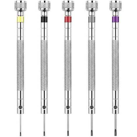 5 Pièces Tournevis De Précision Horloger Réversible Montre Lunettes Outils De Réparation