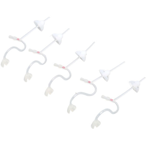 5 pièces tubes amplificateurs sonores pour appareils auditifs, tube transparent pour oreille droite, kit de remplacement