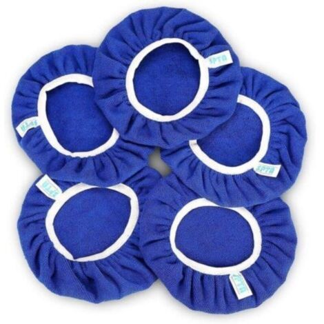 5 pièces(225-250mm) Bonnets de Polissage en Microfibre,Car Polisseuse Pad Bonnet Buffing Pad de Bonnets de Polissage Polissage polir Bonnets électrique pour Polisseuse-lustreuse Orbitale